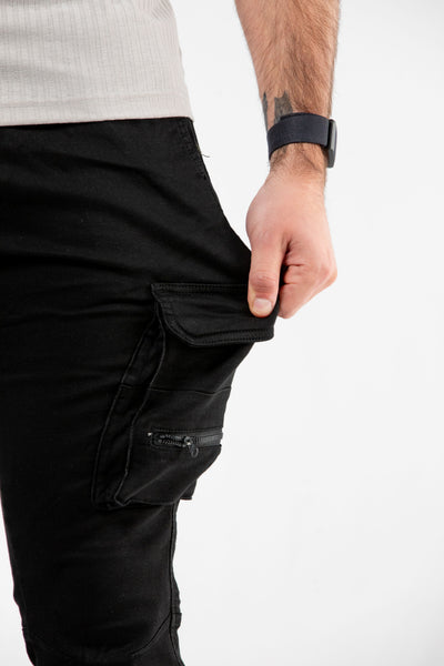 Alamo Stretch Black Cargo Pants