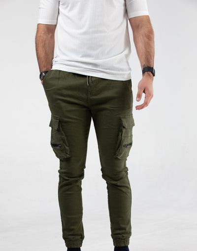 Alamo Stretch Green Cargo Pants