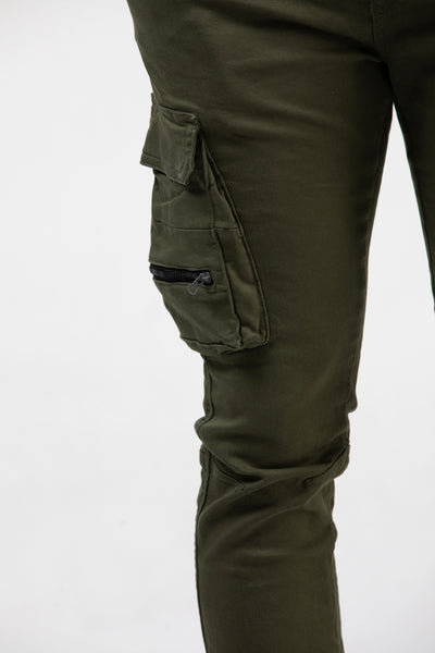 Alamo Stretch Green Cargo Pants