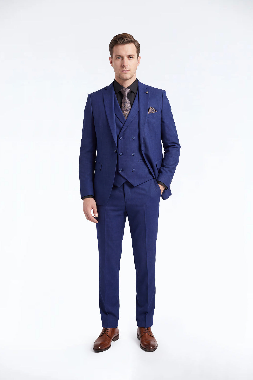 Caspian Dark Blue Waistcoat