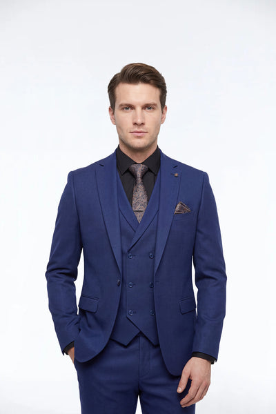 Caspian Dark Blue Suit Jacket