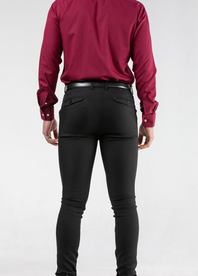 Stretch Chinos Black Skinny Fit