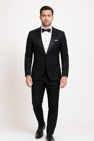 Gotti Tuxedo Black Suit Trousers