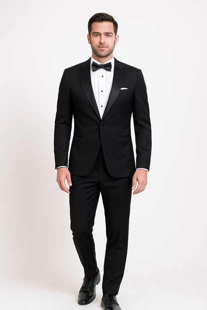 Gotti Tuxedo Black Suit Trousers