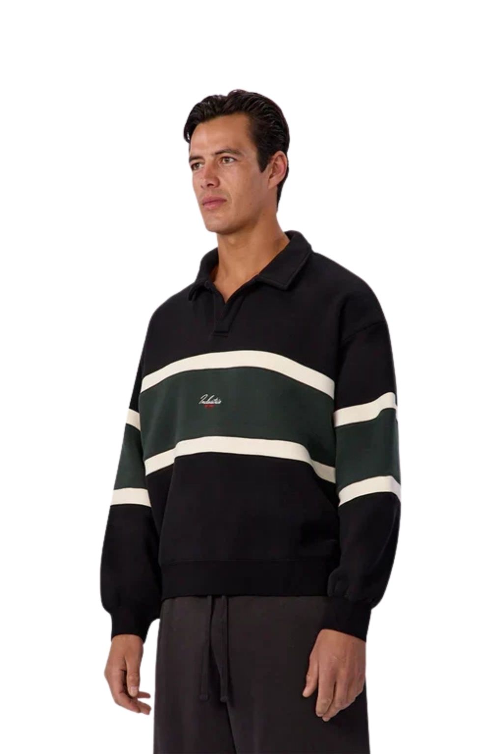 Industrie The Eastbourne Track Top - Black Combo