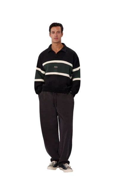 Industrie The Eastbourne Track Top - Black Combo