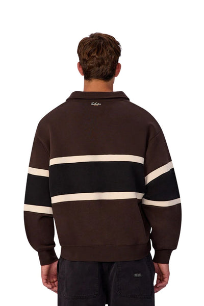 Industrie The Eastbourne Track Top - Brown Combo