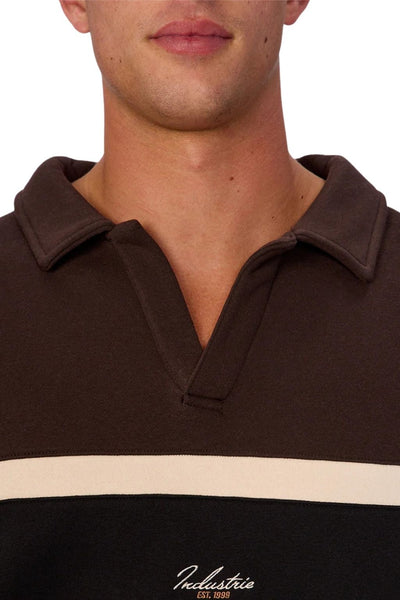Industrie The Eastbourne Track Top - Brown Combo