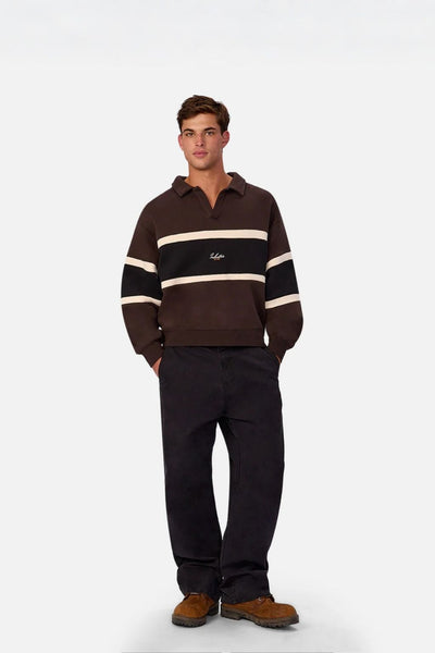 Industrie The Eastbourne Tracktop Brown Combo