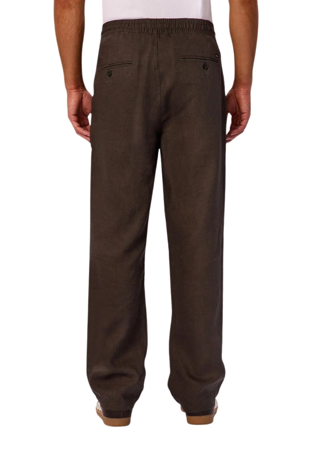 Industrie The Catania Linen Pant - Dark Fern
