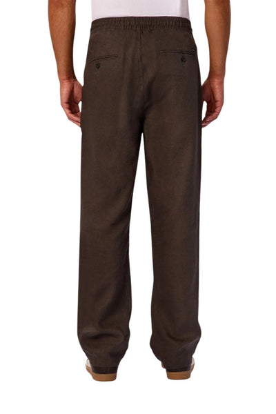 Industrie The Catania Linen Pant - Dark Fern