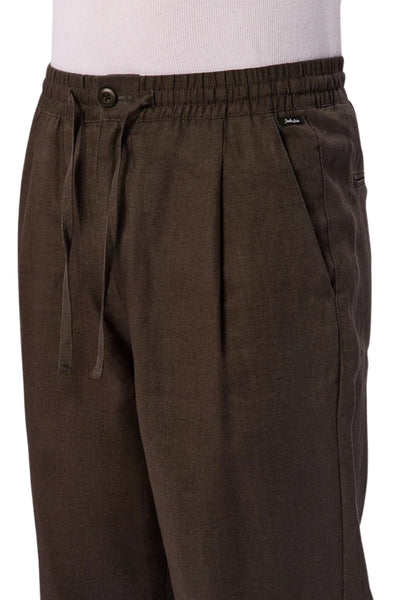 Industrie The Catania Linen Pant - Dark Fern