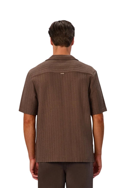 Industrie The Cortina Short Sleeve Shirt - Mocha 25