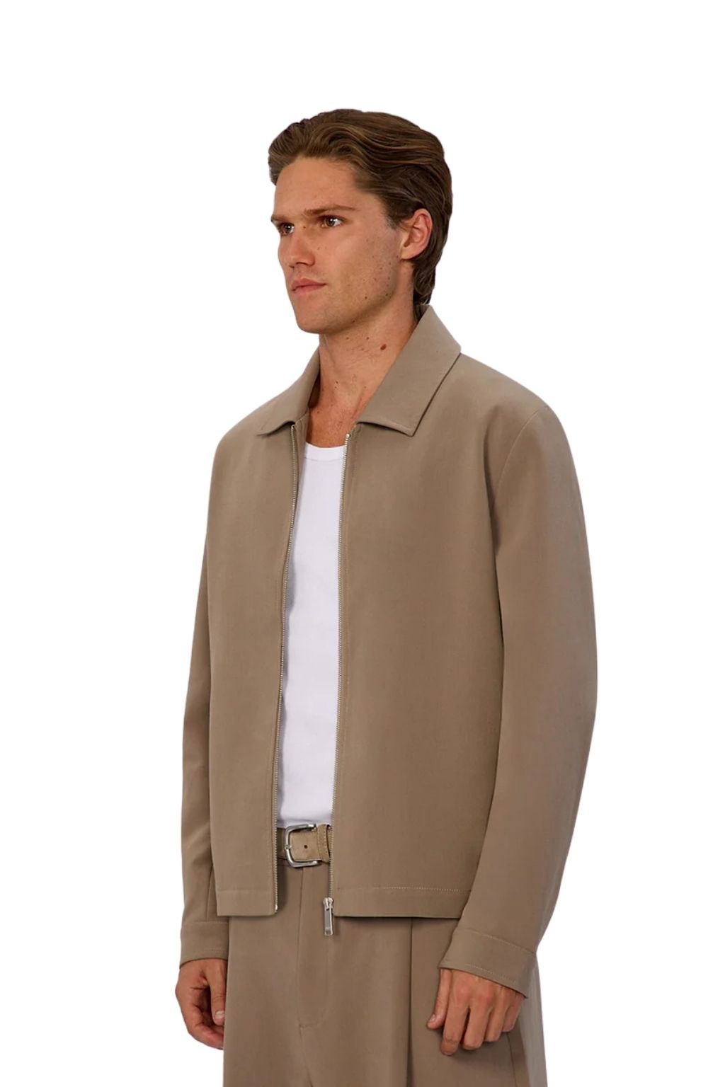 Industrie The Lusso Bomber Jacket - Sandrift