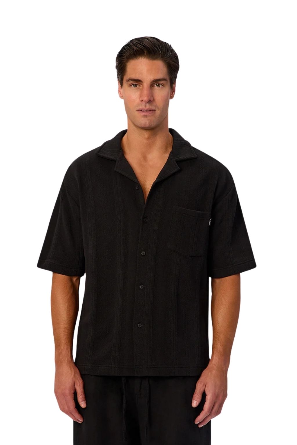 Industrie The Malaga Short Sleeve Shirt - Black
