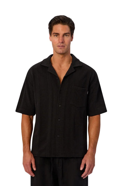 Industrie The Malaga Short Sleeve Shirt - Black