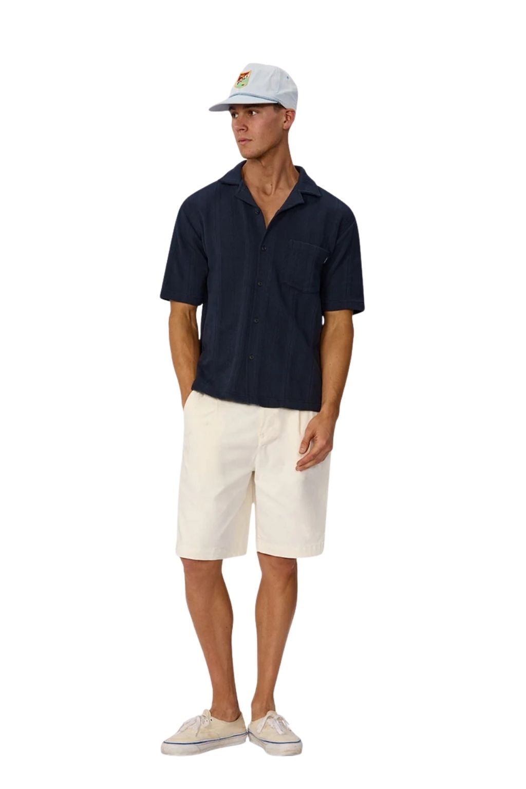Industrie The Malaga Short Sleeve Shirt - New Navy