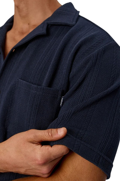 Industrie The Malaga Short Sleeve Shirt - New Navy