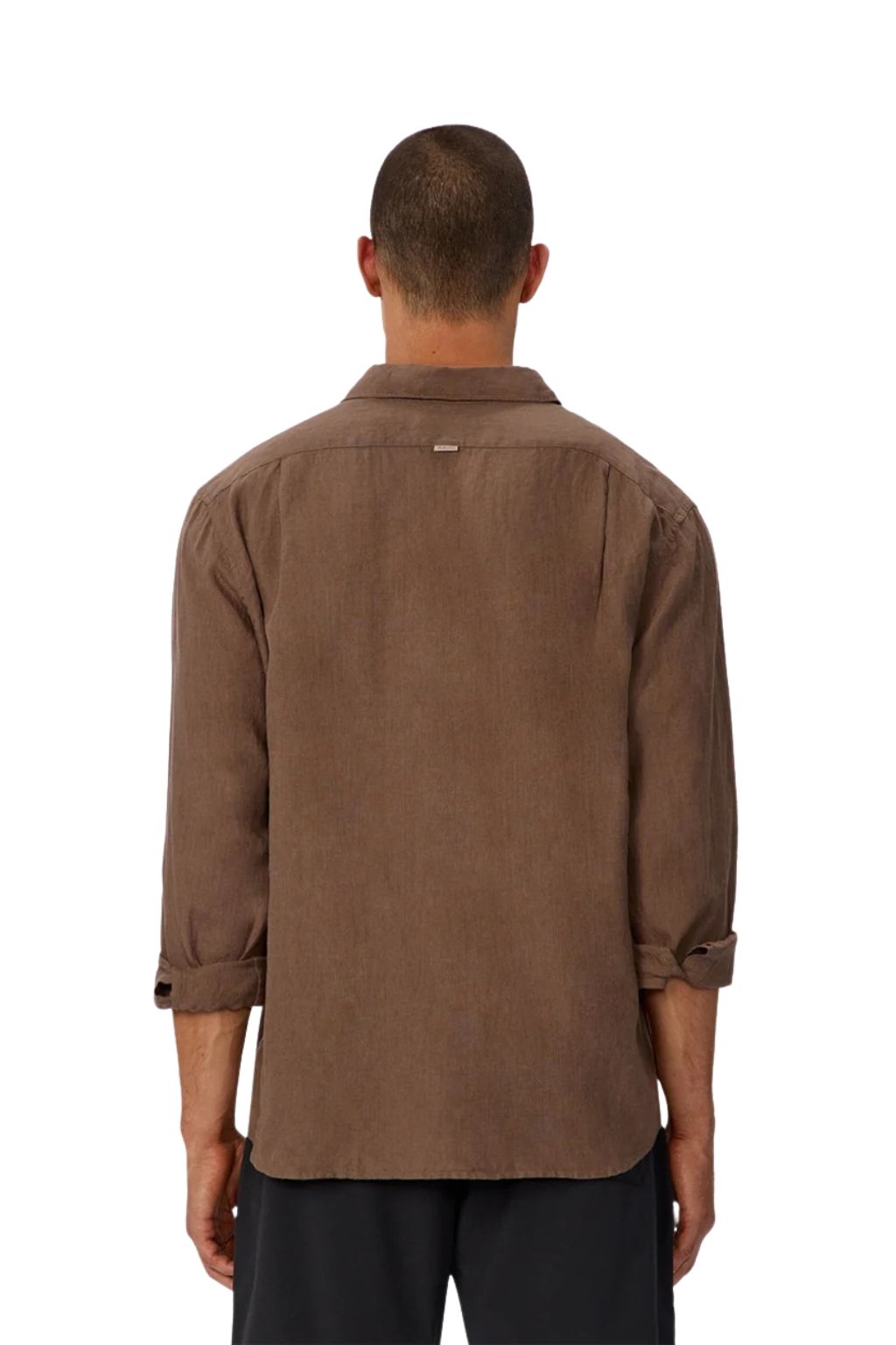 Industrie The St Martins Linen Long Sleeve Shirt - Macchiato