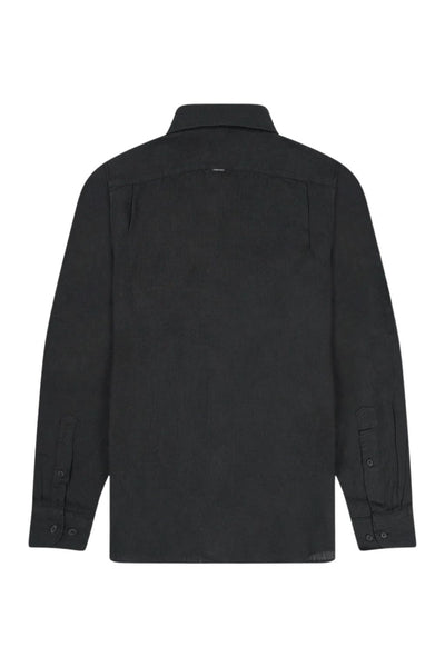 Industrie The St Martins Linen Long Sleeve Shirt - Black