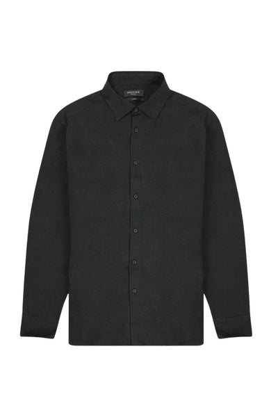 Industrie The St Martins Linen Long Sleeve Shirt - Black