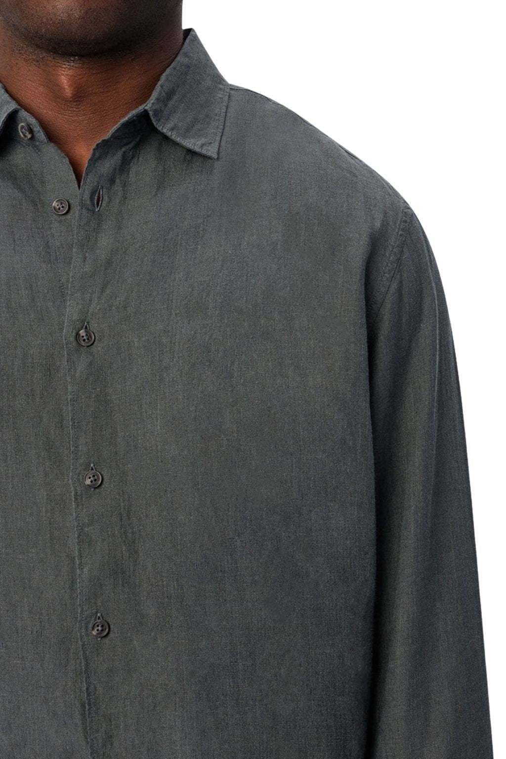 Industrie The St Martins Linen Long Sleeve Shirt - Elm