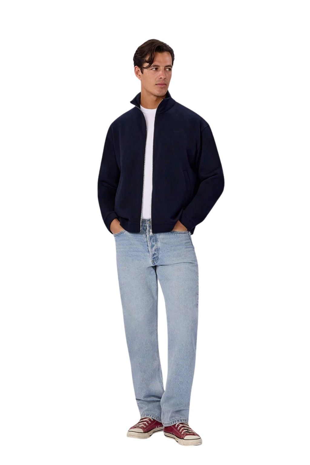 Industrie The Syracuse Track Top Dark Navy