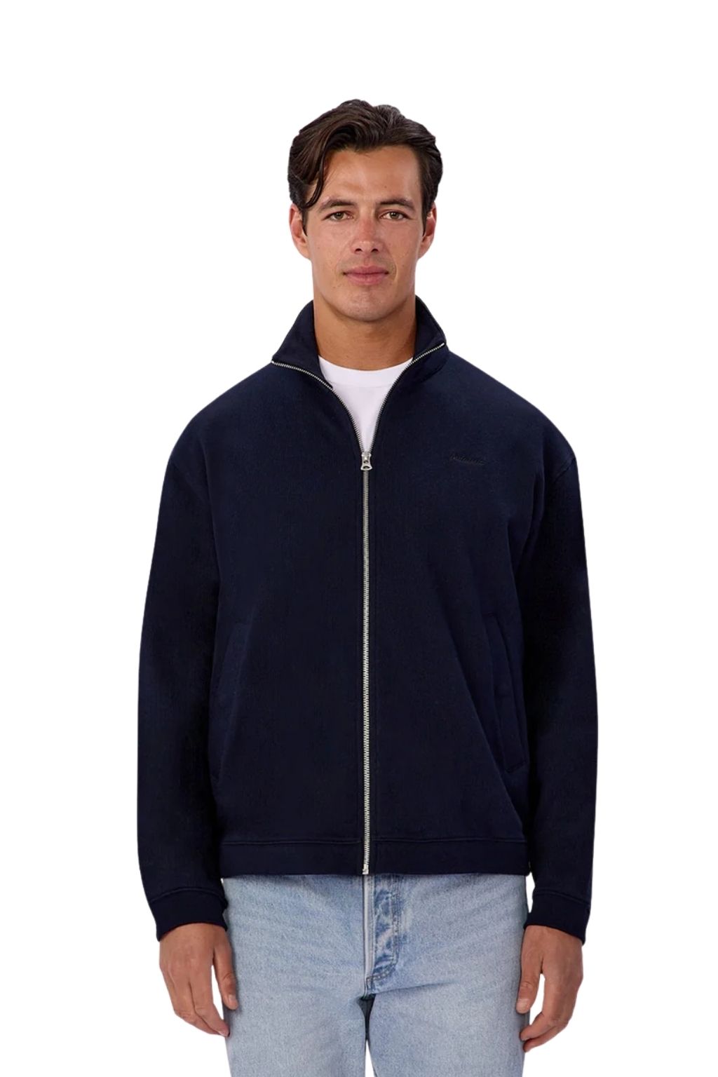 Industrie The Syracuse Track Top Dark Navy