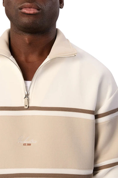 Industrie The Tech Southend Track Top - Off White/Dune Combo