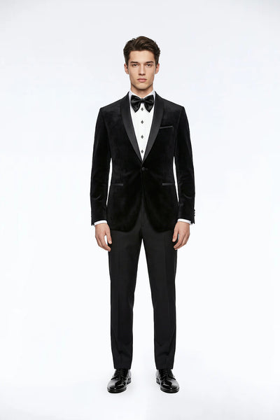 JA Tuxedo Black Velvet Jacket