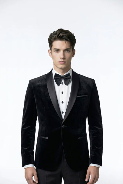 JA Tuxedo Black Velvet Jacket