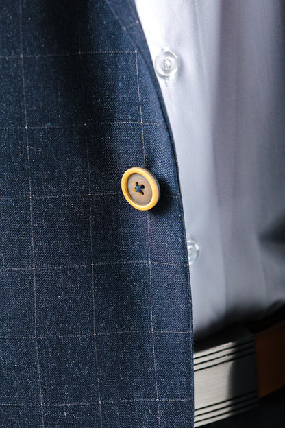 Shoreditch Gold Check Suit Jacket Jacket