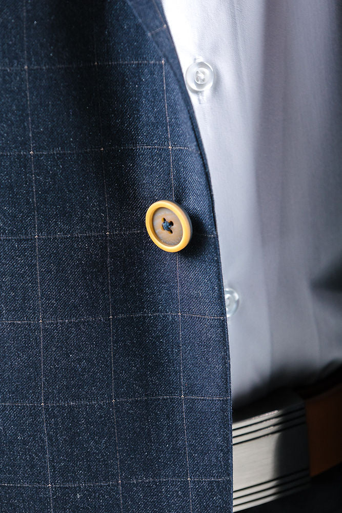 Shoreditch Gold Check Suit Jacket Jacket