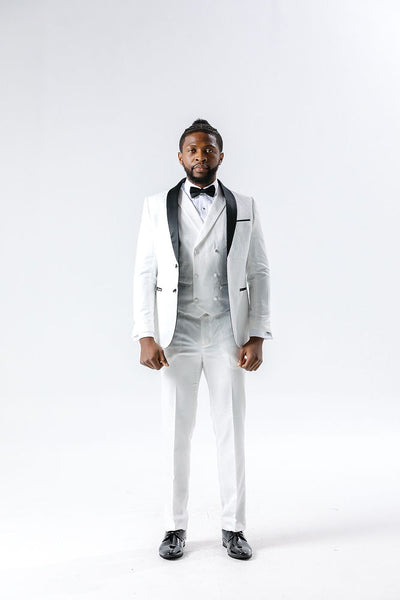 Paisley White Suit Jacket Jacket