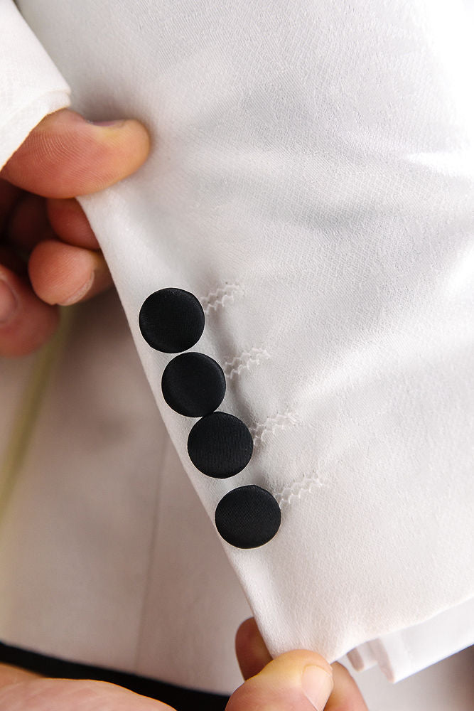 Paisley White Suit Jacket Jacket