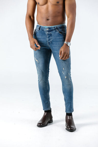 Black Island Ripped Slim Jeans Jeans
