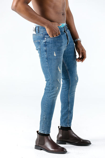 Black Island Ripped Slim Jeans Jeans