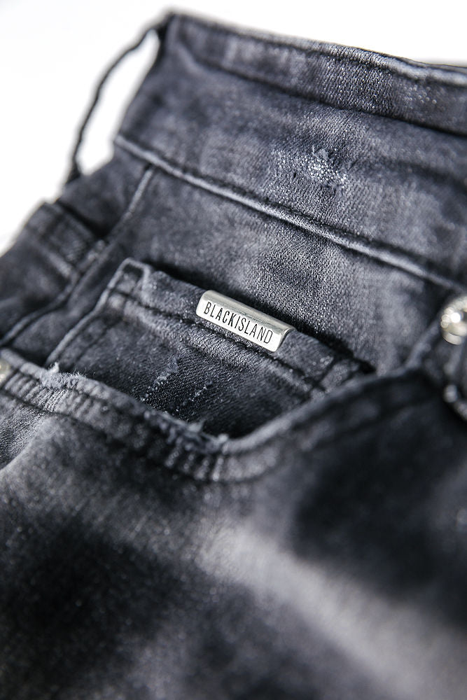 Black Island Grey Slim Jeans Jeans