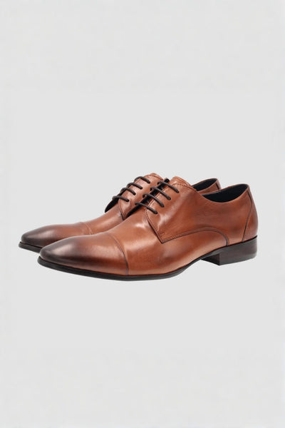 Martino Carolus Luca Dark Tan Dress Shoe