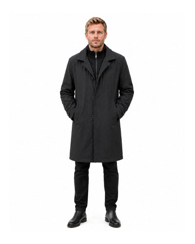 Massimo Black Waterproof Coat