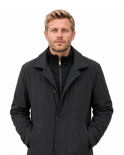 Massimo Black Waterproof Coat