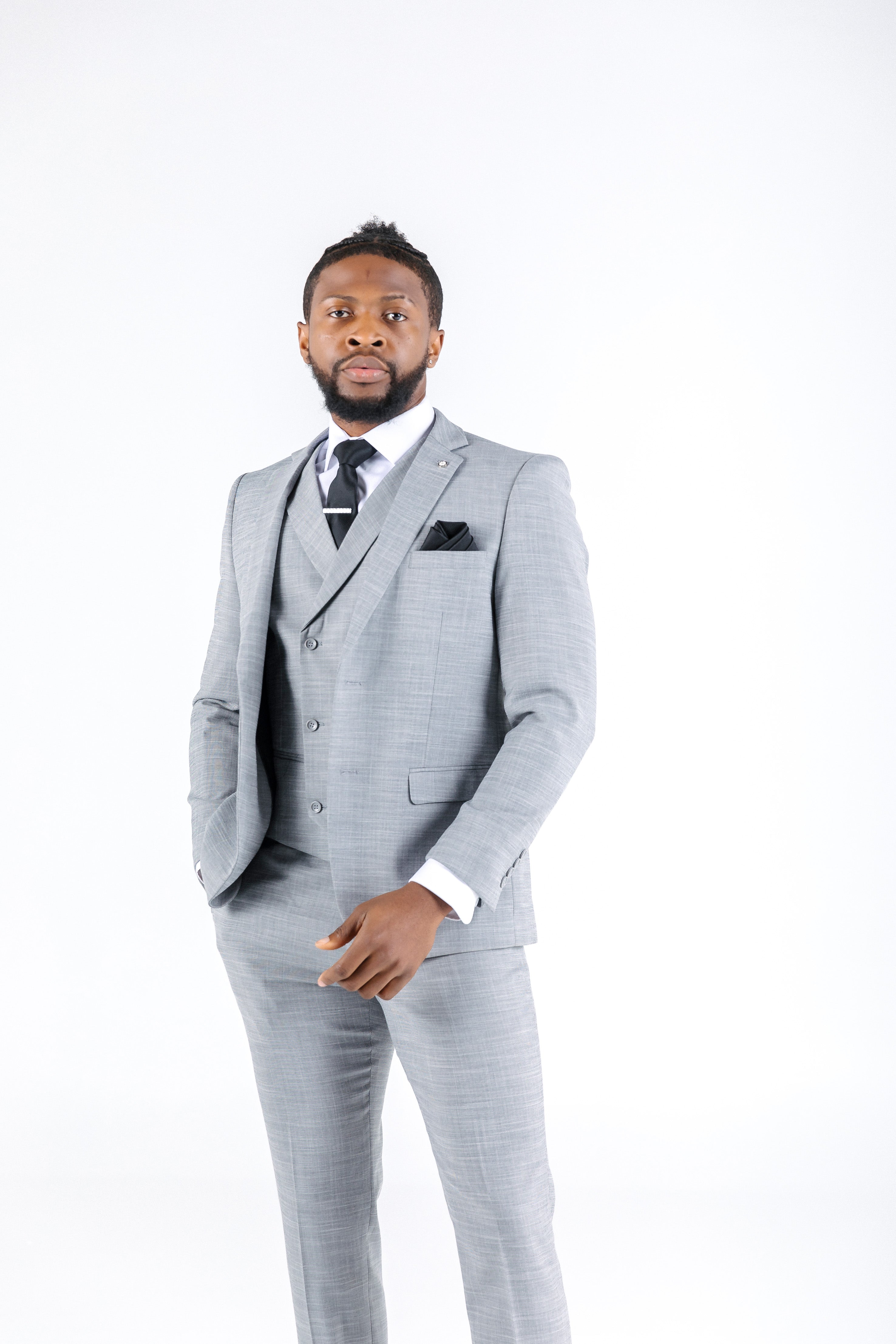 Miguel Silver Suit Jacket