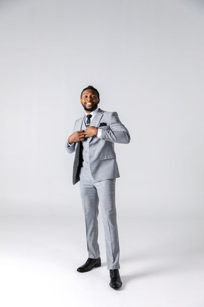 Miguel Silver Suit Jacket