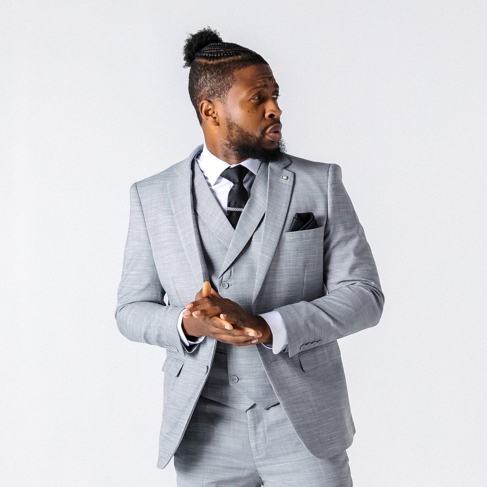 Miguel Silver Waistcoat