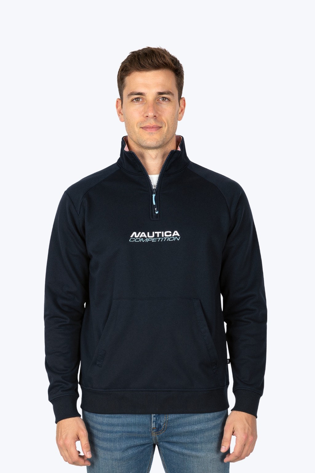 Nautica Navy Arta 2 Quarter Zip Sweater