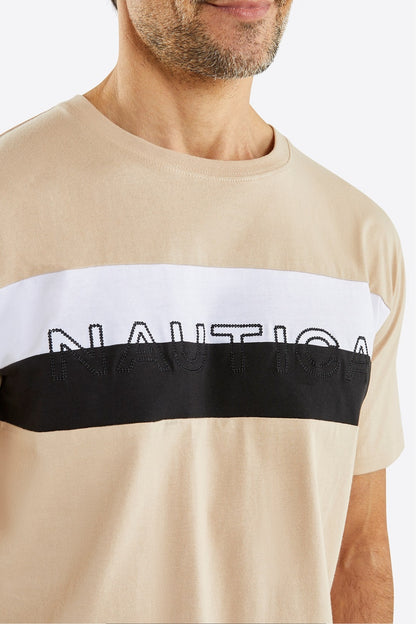 Nautica Taupe Kiran T-Shirt