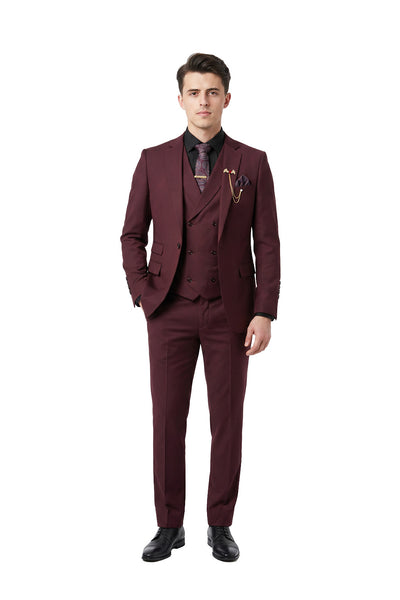 Pablo Burgundy Suit Jacket