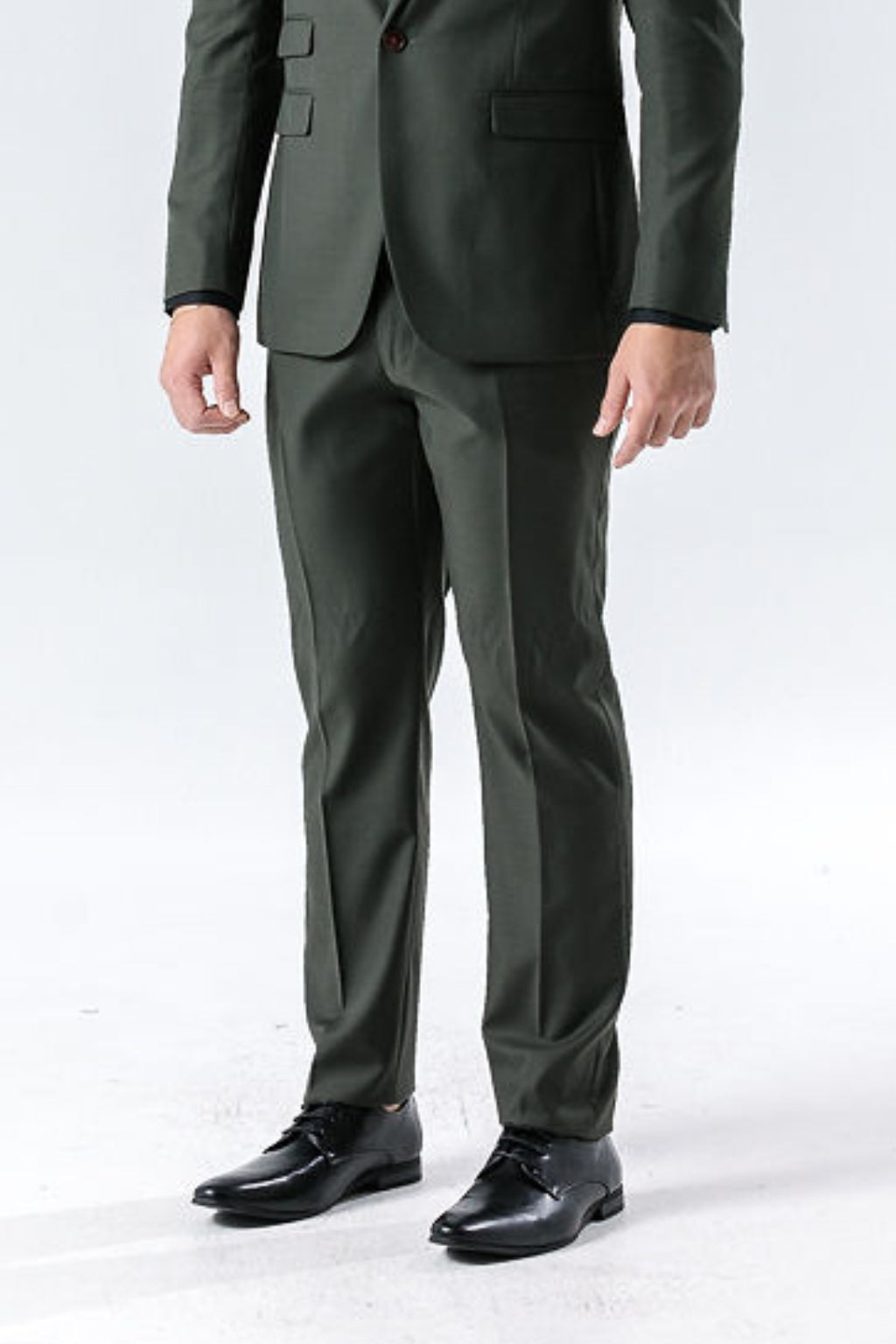 Pablo Olive Green Suit Trousers