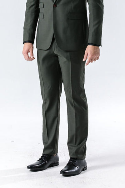 Pablo Olive Green Suit Trousers