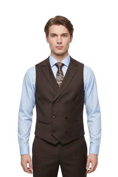 Pablo Chocolate Brown Waistcoat